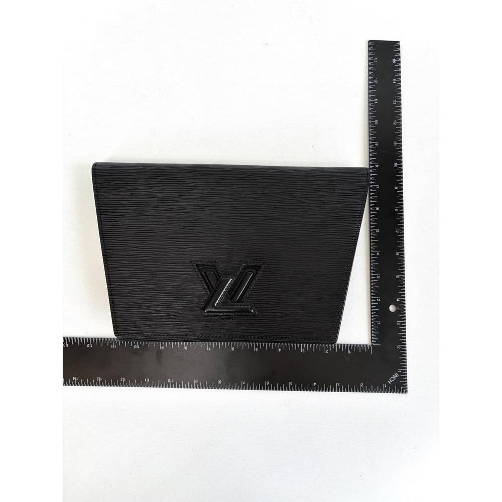 Louis Vuitton Vintage Trapeze Clutch Epi Black Leather M10934 1988 Evening Bag - Picture 11 of 11